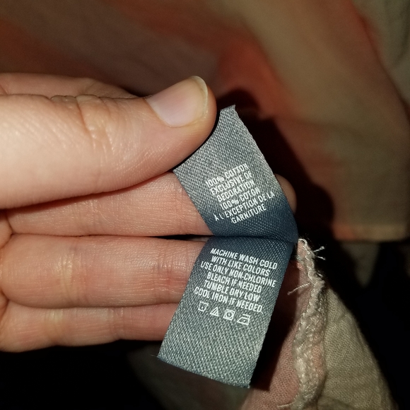 Aerie Pink & White Boho Top - Picture 3 of 4